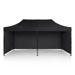 Pawilon ogrodowy 3 scianki 3 x 6m czarny Plonos