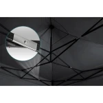 Pawilon ogrodowy 3 scianki 3 x 6m czarny Plonos