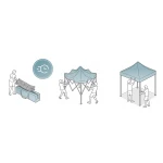 Pawilon ogrodowy 3 scianki 3 x 6m czarny Plonos