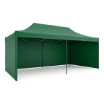 Pawilon ogrodowy 3 scianki 3 x 6m zielony Plonos