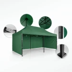 Pawilon ogrodowy 3 scianki 3 x 6m zielony Plonos