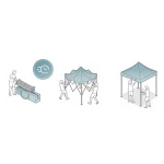 Pawilon ogrodowy 3 scianki 3 x 6m zielony Plonos