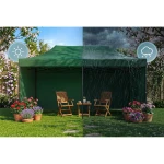 Pawilon ogrodowy 3 scianki 3 x 6m zielony Plonos