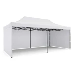 Pawilon ogrodowy 3 scianki 3 x 6m biały Plonos