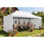 Pawilon ogrodowy 3 scianki 3 x 6m biały Plonos