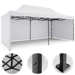 Pawilon ogrodowy 3 scianki 3 x 6m biały Plonos