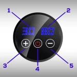 Pistolet do masażu ciała masażer 9 nakładek NS-503 Neo-sport czarny