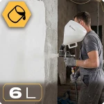 Pneumatyczny pistolet do tynkowania ścian malowania natryskowy 6l Humberg HM-259