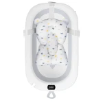 Poduszka do wanienki dla niemowląt wkładka do kąpieli Ricokids biało-niebieska