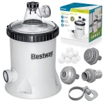 Pompa filtrująca do basenu 5678 l/h + kulki filtrujące Bestway 58870