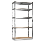 Regał metalowy magazynowy 183 x 90 x 40 cm Humberg HR-853 srebrny