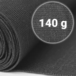 Siatka cieniująca 1,2x50m 140g/m2 + 50 zacisków szara