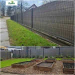 Siatka cieniująca 1,5x25m 110g/m2 + 50 zacisków szara