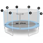 Siatka zewnętrzna do trampolin 374cm 12ft Neo-Sport