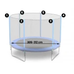Siatka zewnętrzna do trampoliny 312cm 10FT Neo-Sport