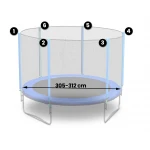 Siatka zewnętrzna Neosport 312cm 10ft 6sł