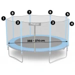 Siatka zewnętrzna Neosport 374 cm 12ft 8sł