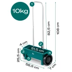 Siewnik do trawy nasion rozsiewacz nawozu ręczny 12l Plonos PL-980