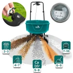 Siewnik do trawy nasion rozsiewacz nawozu ręczny 27l Plonos PL-981