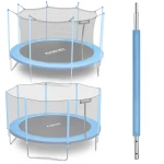 Słupek dolny do trampoliny z siatką zewnętrzną i wewnętrzną 8-15 ft niebieski Neo-Sport