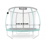 Słupek górny do trampoliny typu C 8-14 ft zielony Neo-Sport