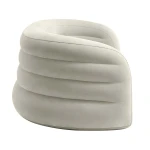 Sofa dmuchana welurowa łóżko materac 229x109x81 cm Intex 66571