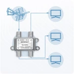 Splitter antenowy rozgałęźnik pasywny 3-wejściowy 5–2400 MHz Berdsen BD-957