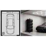 Stojak na opony koła wieszak na 4 opony Humberg HM-387