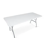 Stół cateringowy ogrodowy składany 180 cm Plonos biały