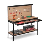 Stół roboczy warsztat z szufladą Humberg HM-590 czarny