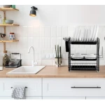 Suszarka do naczyń trzypoziomowa MS-603 Massido czarna