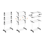 Suszarka na pranie stojąca rozkładana Delia biała 15 m.b.