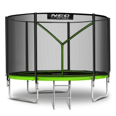 Trampolina ogrodowa 10ft/312cm z siatką zewnętrzną i drabinką Neo-Sport
