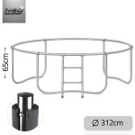 Trampolina ogrodowa 10ft/312cm z siatką zewnętrzną i drabinką Neo-Sport