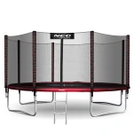 Trampolina ogrodowa 12ft/374cm z siatką zewnętrzną i drabinką Neo-Sport