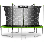 Trampolina ogrodowa 12ft/374cm z siatką wewnętrzną i drabinką Neo-Sport
