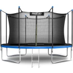 Trampolina ogrodowa 12ft/374cm z siatką wewnętrzną i drabinką Neo-Sport