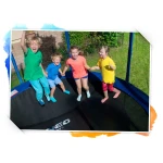 Trampolina ogrodowa 14ft/435cm z siatką zewnętrzną i drabinką Neo-Sport   Maszyna do baniek GRATIS