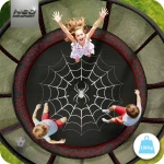 Trampolina ogrodowa 8ft/252cm z siatką zewnętrzną i drabinką Neo-Sport