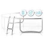 Trampolina ogrodowa 8ft/252cm z siatką zewnętrzną i drabinką Neo-Sport