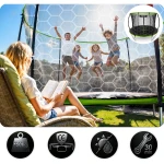 Trampolina ogrodowa profilowana 8ft/252cm z siatką wewnętrzną Neo-Sport