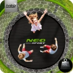 Trampolina ogrodowa profilowana 10ft/312cmz siatką wewnętrzną Neo-Sport