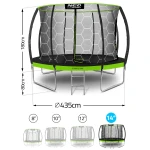 Trampolina ogrodowa profilowana 14ft/435cm z siatką wewnętrzną Neo-Sport