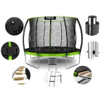 Trampolina ogrodowa profilowana 14ft/435cm z siatką wewnętrzną Neo-Sport
