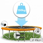 Trampolina ogrodowa profilowana 12ft/374cm z siatką wewnętrzną Neo-Sport
