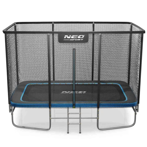  Trampolina ogrodowa prostokątna 12x8ft/366x244cm z siatką zewnętrzną i drabinką Neo-Sport