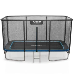   Trampolina ogrodowa prostokątna 14x10ft/427x305cm z siatką zewnętrzną i drabinką Neo-Sport