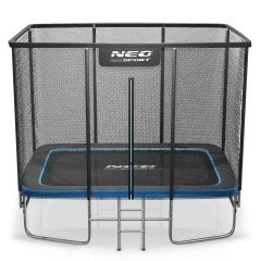 Trampolina ogrodowa prostokątna 10x7ft/305x213cm z siatką zewnętrzną i drabinką Neo-Sport