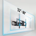 Uchwyt do telewizora 32-80 cali Humberg 70 kg