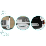 Wanienka dla niemowląt z termometrem i wkładką  RK-282 biało-niebieska